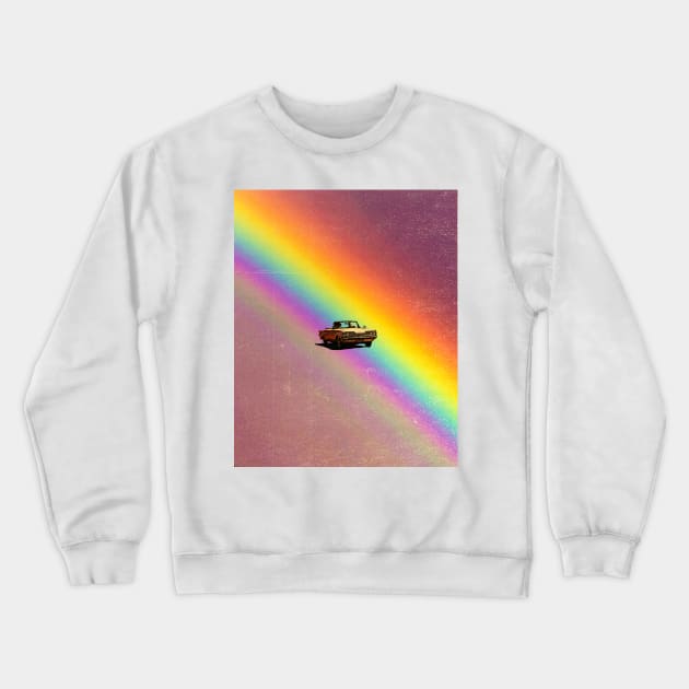 Over the rainbow Crewneck Sweatshirt by CollageSoul